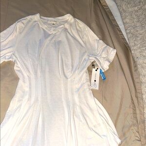 Treasure & Bond White Short Sleeve Fitted Tee